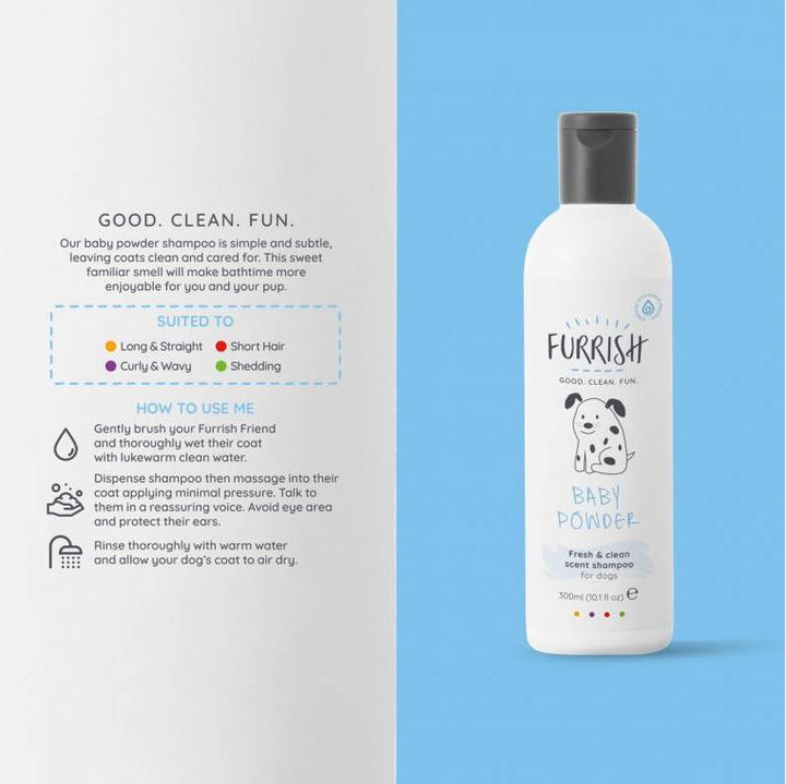 Furrish Baby Powder Shampoo 300ml - PetWorld