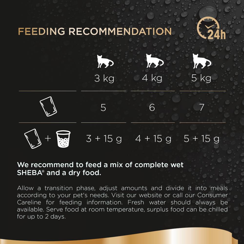 sheba cat food feeding recommendation