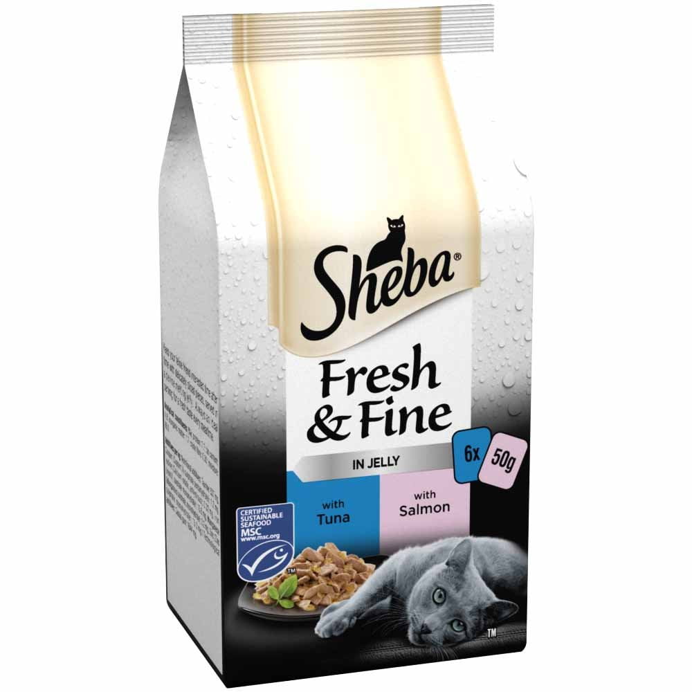 Sheba Fish in Jelly Cat Food 6x50g – Fresh Portions | Petworld