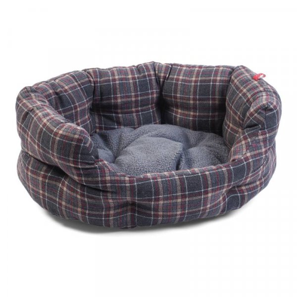 soft oval dog bed