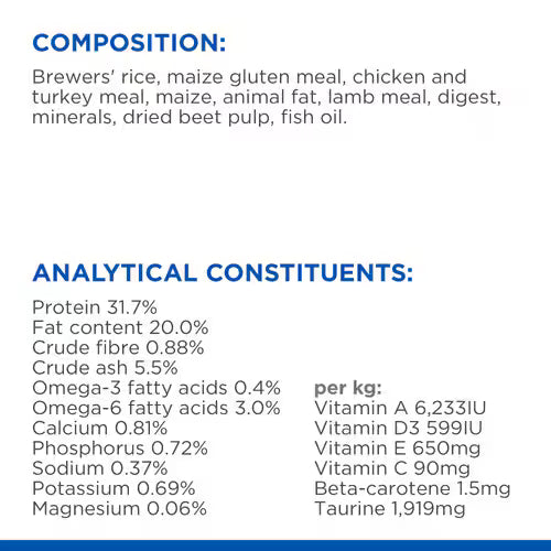 Hill's Science Plan Adult Dry Cat Food – Lamb