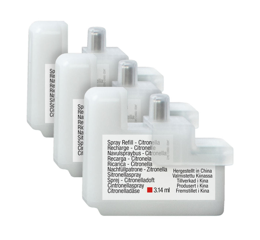 PetSafe citronella spray refill, pack of 3 cartridges, 3.14ml each