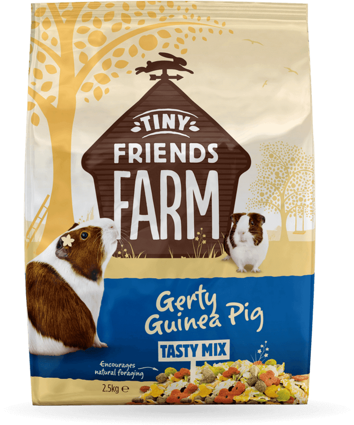 Tiny Friends Farm Gerty Guinea Pig Tasty Mix, front of bag