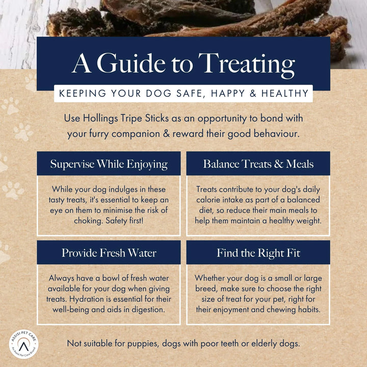 Guide to treating dog safety, happiness, and health with Hollings Tripe Sticks