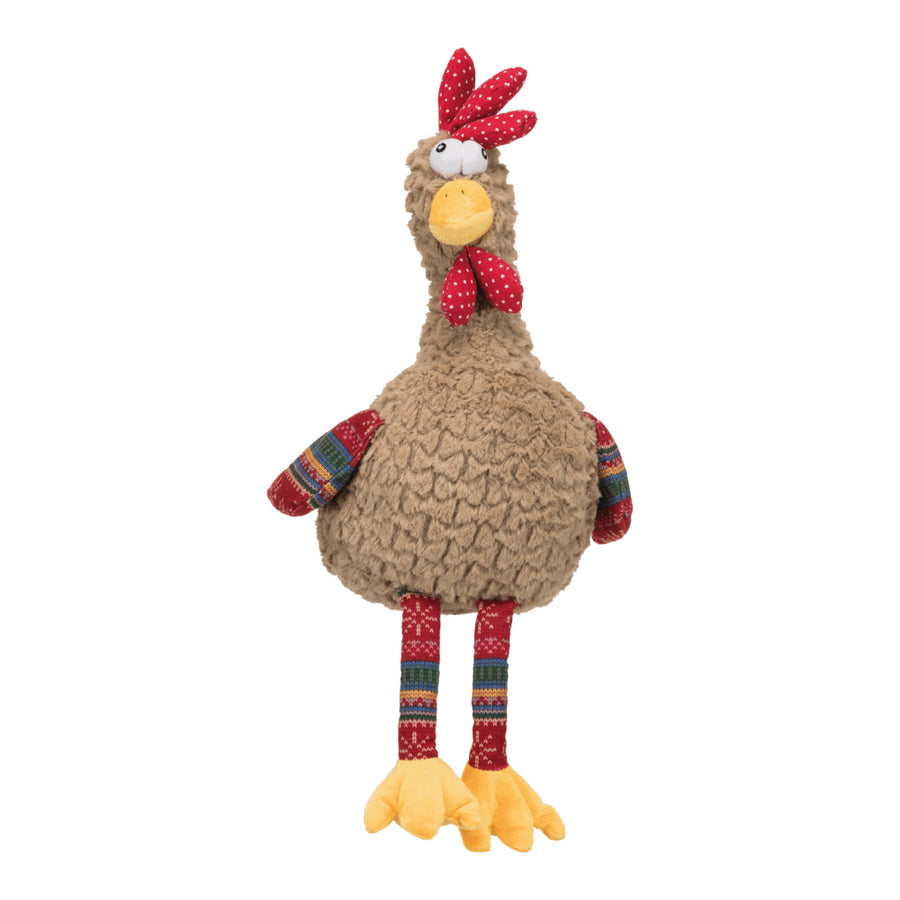 trixie rooster dog toy with sound