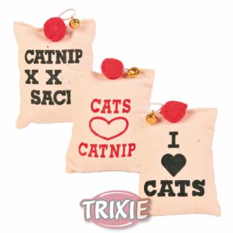 3 X Assortment Catnip Cushions With Bell Pets - PetWorld