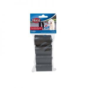 Trixie Dog Pick Up Dirt Bags pack of 4 black rolls, medium