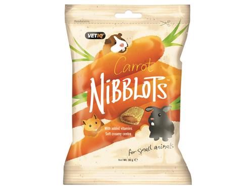 vetiq carrot nibblots small pet treats